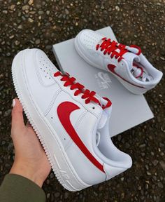 Red Swoosh Air Force 1 Nike Air Force Shadow Red, Shoes Air Force 1s Nike, Nike High Tops White & Red, Luxury Red Nike Air Force 1 For Streetwear, Nike Air For 1s, Shoes Nike Red And White, Jordan Air Force 1 Red, Tennis Nike Air Force Rojos, Painted Nike Airforce 1 Red