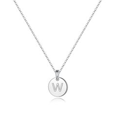 PRICES MAY VARY. MATERIAL: Made of S925 Sterling Silver, hypoallergenic initial necklace. S925 sterling silver is safe for sensitive skin, will not change colors or tarnish. Nickel-free, Lead-free, Cadmium-free. S925 Sterling Silver Necklace always keep its shine. SIZE: Sterling Silver Disc Initial Necklace is 16"+2" adjustable chain, perfect size for women girls wear. PERFECT GIFTS: S925 Sterling Silver Initial Necklaces are comes with an elegant gift necklace box and Cute Card, perfect gifts f Teen Girl Jewelry, Sterling Silver Initial Necklace, Silver Initial Necklace, Hypoallergenic Necklace, Anniversary Necklace, Initial Necklaces, Sterling Silver Initial, Necklace Box