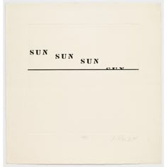 an old black and white photo with the words sun, sun on it