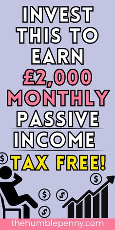 Making £2,000 Monthly Passive Income (TAX-FREE!) is possible by investing THIS amount in the stock market via an ISA. Start investing today! #passiveincome #passiveincomeideas #investing #financialfreedom #stockmarket #stockmarketinvesting via @thehumblepenny