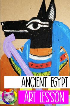 an ancient egyptian art lesson for kids to learn how to draw and paint with acrylic