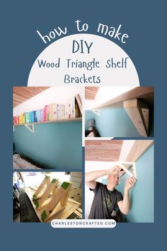 Elevate your shelving game with our comprehensive DIY wood triangle shelf bracket tutorial! Say goodbye to boring brackets and hello to personalized craftsmanship. Learn how to create sturdy and stylish supports that bring a touch of natural beauty to your home decor. From cutting and sanding to staining and sealing, discover the joy of creating custom shelf brackets that perfectly complement your style and space. Custom Shelf, Wooden Shelf Brackets, Diy Shelf Brackets, Wood Triangle, Guest Bedroom Makeover, Triangle Shelf, Shelf Bracket, Rustic Coffee Tables