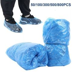 50/100/300/500/800PCS Plastic Disposable Shoe Covers Medical Waterproof Boot Covers Rain Shoe Covers Mud-proof Size: 33 x 14cm/13.01 x 5.52in.  Color: Blue. Ppe Equipment, Boot Covers, Promotional Bags, Plastic Shoes, Rain Shoes, Fabric Shoes, Zipper Boots, Carpet Cleaning, Rubber Shoes