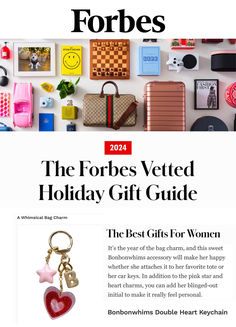 the holiday gift guide for women is featured in this article, which features pictures and text