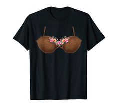 PRICES MAY VARY. Anyone who loves tropical fruit won't look funny wearing This coconut bra is perfect on Thanksgiving, Graduation or everyday outfit with accessories. Send this as birthday, Fourth Of July Christmas presents to friends who love bar hopping and luau party. Summer Coconut Bra Funny Outfit Design for men and women who like to vacation in tropical destinations like Hawaii on spare time. Great Tee for adults who would love a beach vacation . Lightweight, Classic fit, Double-needle sle Hawaii Costume, Coconut Bra, Bar Hopping, Hawaii Luau, Tropical Destinations, Funny Outfits, Party Summer, Outfit Design, Luau Party