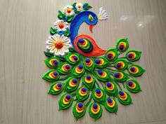 Siddhis rangoli art Small Beautiful Rangoli Designs, Rangoli Designs Latest Unique Peacock, Unik Rangoli Designs, Rangoli Designs Latest Rangoli Designs Latest Unique, Rangoli Peacock Design Easy, Rangoliii Designs Easy, Peacock Rangoli Designs Latest, Designer Rangoli Designs, Easy Rangoli Designs Photos