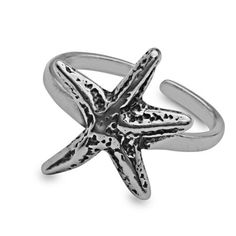 Imagine what your toes will look like this beach season with this Aquatic Star toe ring from Kezef Creations. With this star-fish toering you'll stand out this summer, adding the right touch of fun elegance to your look. Made from 925 Sterling Silver the ring is thick enough to fit securely on your toe while giving enough flexibility to adjust for different sizes. These rings can also be worn as knucle rings or midi-rings. This is a great addtion to your beach jewelry collection, and is suitable Midi Rings, Jewelry Essentials, Toe Ring, Different Outfits, Toe Rings, Beach Jewelry, Starfish, Fashion Watches, Body Jewelry