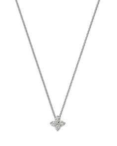 Bloomingdale's Diamond Flower Pendant Necklace in 14K White Gold, 0.25 ct. t.w. Diamond Flower Pendant, Flower Pendant Necklace, Diamond Flower, Flower Pendant, Jewelry Accessories, White Gold, Pendant Necklace, Pendant, Flowers