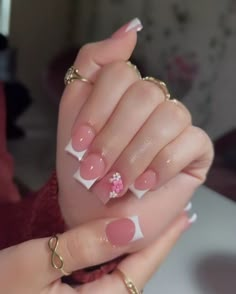 Autumn Nail Inspo, Autumn Nail, Girly Acrylic, Acrylic Nails Designs, French Acrylic Nails, Dots Nails