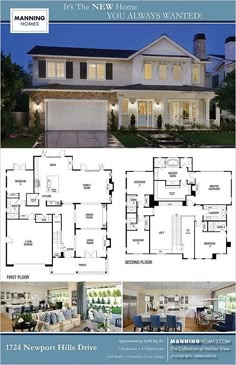 the floor plan for this new home is very large and has three bedroom, two bathrooms