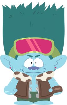 an image of a cartoon character with goggles