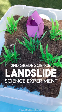 Landslide science experiment and STEM activity for kids to learn about fast Earth changes. Stem Projects For 2nd Grade, Science Projects 2nd Grade, Grade 1 Science Projects, 2nd Grade Science Fair Projects, Third Grade Science Activities, Weather Science Activities, Earth Science Experiments, Math Stem Activities, 2nd Grade Science