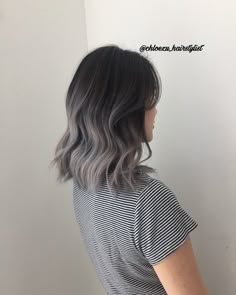 Short Hair Makeup, Silver Ombre Hair, Ombre Hairstyles, Grey Ombre Hair, Short Ombre Hair, Silver Ombre, Hair Silver, Hairstyles For, Ombré Hair