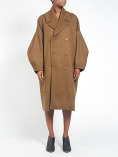 Henrik Vibskov Floating Coat Exaggerated Sleeves, Post Partum, Cape Coat, Small Tops, Wool Coat, Oversized Fits, Double Breasted, Fashion Designer, Duster Coat