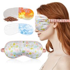 PRICES MAY VARY. Luxurious Imitation Silk Fabric: Crafted from premium satin silk fabric, this eye mask offers a luxurious feel and exceptionally soft texture. Gentle on the skin, it ensures ultimate comfort for a relaxing sleep experience. Plus, its breathable design keeps you cool all night long, enhancing comfort and promoting uninterrupted sleep. Wake up feeling refreshed and rejuvenated. Cold and Hot Therapy Options: Equipped with both a Gel Pad and Microwavable Flaxseed Pad, this eye mask Cold Eye Mask, Eyes Care, Warm Compress, Sleeping Women, Relaxing Sleep, Eye Cover, Tired Eyes, Cold And Hot, Cold Therapy