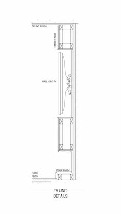 the floor plan for a tv unit with an external door and side opening to it