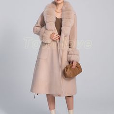 eBay  Store Categories Women 100% Wool Cashmere Jacket Fleece Coat Winter Real Fox Fur Collar Long Coat Product Description Outer Shell Material Wool Department Women Style Overcoat Color as pics Brand Unbranded Size Type Regular Size L Type Coat Occasion Casual MPN does not apply Fabric Type Wool Vintage No Personalize No Season Winter Handmade No Pattern Solid Jacket/Coat Length Mid-Length Lining Material as pics Insulation Material Wool Model NO Theme 90s Country/Region of Manufacture China Fit Classic Sleeve Length Long Sleeve   Payment Auction Item Number, your Full Name and Shipping Address MUST be included in the Escrow payment. All payments are expected within 14  days after the auction is closed. All non-pay bidders will be reported to and get an unpaid warning from ebay. Combined Winter Long Coat With Faux Fur Trim, Long Sleeve Fur Coat For Cold Fall Weather, Winter Sweater Coat With Lapel Collar, Beige Fur Coat With Pockets For Fall, Cold Weather Pea Coat With Faux Fur Trim, Winter Wool Coat With Pockets, Winter Wool Coat With Lapel Collar And Pockets, Hooded Beige Fur Coat For Fall, Spring Fur Coat For Cold Weather With Pockets