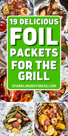 Foil packets for the grill are perfect for outdoor cooking! With these easy summer dinner recipes, you can create delicious summer meals in minutes. Try these foil packet recipes for your next backyard party or foil packets for camping. From savory chicken foil packets to flavorful vegetable foil packets, these foil packet meals will be a hit with everyone. Get ready to impress your guests with these simple, yet delicious, foil packet dinners. Tin Foil Veggies On Grill, Foil Veggie Packets For The Grill, Easy Summer Dinner Recipes Grill, Chicken Packets On Grill, Burger Foil Packets For The Grill, Foil Pouch Meals, Summer Foil Packet Dinners, Surf And Turf Foil Packet, One Pan Grill Meals