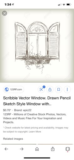 an image of a window drawn on the app