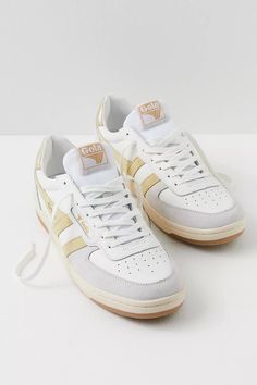 Hawk Sneakers | Free People Retro Tennis Shoes, Retro Tennis, Tennis Sneakers, British Heritage, Gold Logo, Heritage Brands, Spring Style, Sneaker Shopping, The Closet