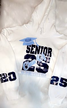 NEW Senior 2025 Hoodie, Class Of 2025 Hoodie, Senior Gift for Graduation,  There is a standard10 business-day processing window on all orders before they are shipped (Weekends NOT included). 100% Cotton, Tear-away label Accommodates both our male/female and is amazingly comfortable, soft, and loose-fitting Grad Wear Hoodies, White Varsity Sweatshirt With Drawstring Hood, White Varsity Hoodie For College, White Winter Hoodie For School, White Fleece Hoodie For College, White College Fan Apparel Hoodie, White Team Spirit Hoodie For Streetwear, Sporty White School Hoodie, White Sporty Hoodie For School