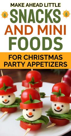 christmas party appetizers for kids make ahead little snacks and mini foods to be eaten