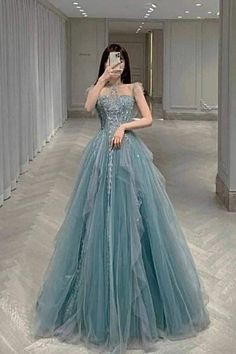 Prom Girl Dresses, Fashion Formal, Blue Ball, Princess Ball Gowns, Formal Evening Dress, Prom Girl