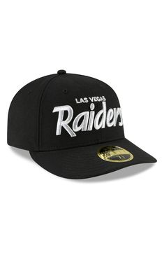 As a hardcore Las Vegas Raiders fan, you love to get your hands on pieces of memorabilia which will show off your unbridled devotion to the team. That's where this Las Vegas Raiders Omaha low profile 59FIFTY fitted hat from New Era can help you out. This awesome hat features stunning embroidered Las Vegas Raiders graphics on the crown and back, so everyone will know your loyalty will never waver. Material: 100% Cotton Mid Crown Structured fit Curved bill Fitted Six panels with eyelets Embroidere Raiders Fans, Cap Mens, Las Vegas Raiders, New Era Cap, Curves Workout, Fitted Hat, Personal Shopping, Fitted Hats, The Crown