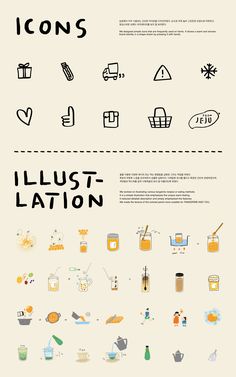 an info sheet with different types of food and drink items on it, including the words lust