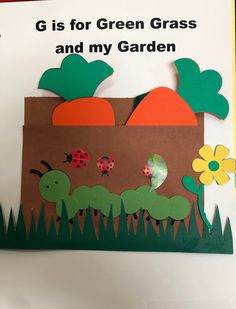 the very hungry caterpillars are in the garden cut out from construction paper