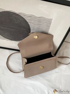 BirdinBag - Chic Square Bag with Buckle Detail Elegant Pattern, Save The Planet, Bag Bag, Square Bag, Color Khaki, Style Elegant, Top Handle, Pu Leather, Hot Pink