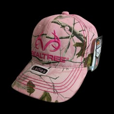 Product Description For the feminine country girl we offer this Realtree All Purpose Pink cap with Dark Pink stitching Logo. Cotton polyester camo. Spot clean, Bright pink Logo and "REALTREE" Realtree Edge cap designed especially for women with Ladies Wicking inner sweatband, hot pink contrast stitching; Fit. Structured Mid Profile with adjustable vel-cro back strap; Precurved visor. Product details Fabric Type: Cotton Polyester Care Instructions: Spot clean only Origin: Imported Closure Type: H Pink Camo Party, Dark Fuschia, Stitching Logo, Pink Contrast, Accessory Inspo, Pink Cap, My Shopping List, Hunting Clothes, Amazon Store