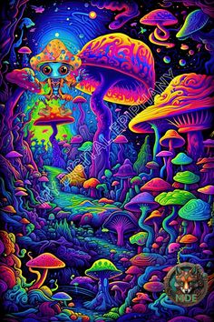 Colorful kid's room poster that gives off that happy hippy trippy VIBE...😍 Trippy Vibe, Trippy Iphone Wallpaper, Hippie Trippy, Kids Room Poster, Trippy Designs, Trippy Visuals, Psychadelic Art, Arte Alien, Trippy Wallpaper