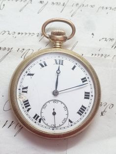 old antique gold plated pocket watch  Good working condition. Antique Gold Pocket Watch With Locket, Antique Gold Pocket Watch, Antique Pocket Watch With Stopwatch, Antique Round Pocket Watch With Stopwatch, Gold Pocket Watch, Pocket Watches, Old Antiques, Pocket Watch, Antique Gold