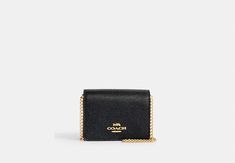 COACH® Outlet | Mini Wallet On A Chain Christmas Gift Ideas For Family, Christmas Basket, Sustainable Bag, Woman Card, Girly Bags, Wallet On Chain, Coach Outlet, Coach Wallet, Mini Wallet