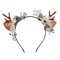 PRICES MAY VARY. Eye-catching Design: The vibrant floral accents and playful antler shape make this headband a standout accessory for any holiday event Comfortable Fit: Lightweight materials ensure a secure yet comfortable fit for extended wear during festive celebrations Versatile Use: Ideal for christmas parties, family gatherings, and school events, this headband is a must-have for all holiday occasions Durable Construction: Crafted with high-quality materials, this headband withstands the ex Antler Flower, Deer Antlers Headband, Christmas Boho, Antler Headband, Christmas Headband, Christmas Hair, School Events, Deer Antler, Hair Hoops