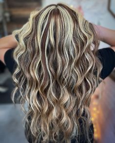 Chunky Blonde Lowlights, Blonde Hair With Heavy Highlights, Hilights And Low Lights, Multi Highlights And Lowlights, Mixed Highlights And Lowlights, Chunky Dimensional Highlights, Streaky Highlights Blonde, Chunky High And Low Lights, Chunky Blonde Highlights On Dark Hair Long Layered