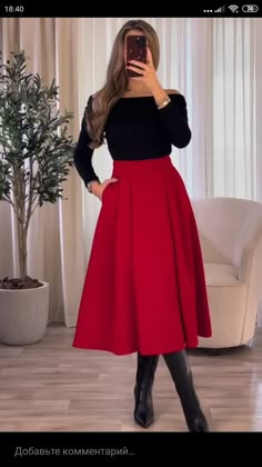 Christmas Church Outfit Women Classy, Skirt And Top Outfits, Long Outfit, Conservative Fashion