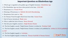 an important question on elizabeth age in the english language, which is what was it supposed to be?