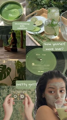 Safe Green Aesthetic, Green Vision Board, Green Motivation, Glow Up With Me, Personalized Wallpaper, Vision Board Wallpaper, My Property, Healthy Morning Routine, Vision Board Photos