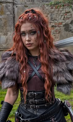 Viking Renfaire Outfit, Viking Costume Hair, Viking Costumes Female, Ren Fair Viking Woman, Viking Warrior Costume, Viking Fancy Dress, Ren Fair Viking