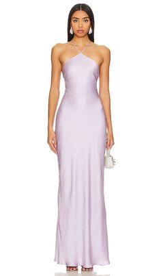 Find LINE & DOT Kira Maxi Dress In Lavender on Editorialist. Line & Dot Kira Maxi Dress in Lavender. - size XL (also in L) Line & Dot Kira Maxi Dress in Lavender. - size XL (also in L) 100% polyester. Made in China. Dry clean. Fully lined. Adjustable back tie closure. Satin fabric. LEAX-WD459. LD5497B. Line & Dot is a women's contemporary collection that instantaneously distinguishes itself by combining classic staples and modern European style. Every season, Line & Dot delivers an element of su Lavender Dress Aesthetic, Purple Long Dress, Purple Maxi Dress, Line Dot, Modern European, Lavender Dresses, Guest Attire, Prom Dress Inspiration, Cute Prom Dresses