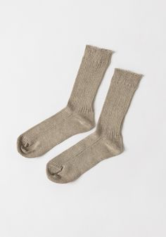 Linen Ribbed Socks in Natural from Fog Linen. A ribbed, crew length sock in natural linen that will keep your feet dry and cool, wicking away moisture. Available in 3 colorways. Care instructions: Machine wash gentle, dry cool or line-dry. Need a second opinion? If you have special requests or just need advice, please reach out to hello@shop-vestige.com. 90% Linen, 10% Nylon. Made in Japan Please note, socks are final sale. Ribbed Socks, Japanese Lifestyle, Fog Linen, Reworked Vintage, Vintage Jeans, Natural Linen, Lifestyle Brands, Made In Japan, Final Sale