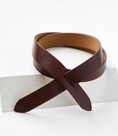 Wrap up your silhouette in sleek chic, courtesy of this wear-with-everything leather belt. 1" wide. Loft Leather Wrap Belt Size XL/Small True Chocolate Women's by Loft Size Regular - XS/S True Chocolate Women's Belts, Belts, Leather Double Wrap Belt, Womens Belts Fashion, Leather Wrap Belt, Tan Belt, Leather Crafting, Curated Closet, Wrap Belt, Faux Leather Belts, More Feminine