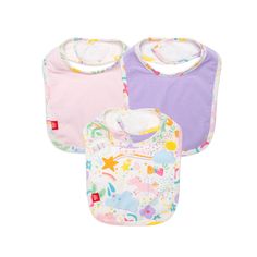 Sunny Day Vibes Infant Bib 3 Pack-BIBS-Magnetic Me-Joannas Cuties Messy Outfit, Teether Toys, Baby Protection