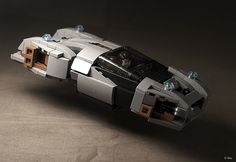 a lego batmobile is shown on a table