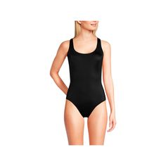 Hit the pool or the beach in style with this women's Lands' End chlorine resistant scoop neck sporty one piece swimsuit.Click on this WOMEN'S GUIDE to find the perfect fit and more! Hit the pool or the beach in style with this women's Lands' End chlorine resistant scoop neck sporty one piece swimsuit. Click on this WOMEN'S GUIDE to find the perfect fit and more! FEATURES Scoopneck Sleeveless X-back High-leg Soft cups Fully lined No closure - pull-on stylingFIT & SIZING Fitted through the hip and thighFABRIC & CARE Nylon, spandex-Xtra Life Lycra Lining: polyester, spandex Machine wash Imported Size: 14. Color: Black. Gender: female. Age Group: adult. Pattern: Solid. Nylon Scoop Neck Bodysuit For The Beach, Nylon Bodysuit With Scoop Neck For Beach, Sporty Scoop Neck Swimwear For Poolside, Summer Sports Swimwear With Scoop Neck, Summer Sports Scoop Neck Bodysuit, Summer Sports Bodysuit With Scoop Neck, Sporty Scoop Neck Bodysuit For Gym, Scoop Neck Swimwear For Poolside, Stretch Scoop Neck Leotard For Beach