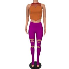 Catra Costume from She-Ra Cosplay - Peridot Clothing Stretch Crop Top For Cosplay, Catra Costume, She Ra Cosplay, Stirrup Leggings, High Waist Leggings, She Ra, Stirrups, Rust Color, Costume Party