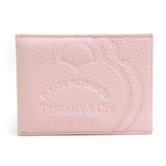 Used Tiffany & Co. Business Card Holder/Card Case Leather Light Pink Women's E59124g (Sku: Gzl14atp) === General === Brand : Tiffany === Design === Type : Card Case Gender : Women Color : Light Pink Material : Leather === Physical Properties === Size (Hxwxd) : 7.3cm X 10cm / 2.87'' X 3.93'' === Included Items === Accessories : Box, Dust Bag Accessories Notice : Before Purchasing, Please Refer To The Images Of The Accessories Included With The Item. === Condition === Condition : Used (Good) Ranki Tiffany And Co Wallet, Pink Wallet, Pink Cards, Business Card Case, Pink Accessories, Color Light Pink, Physical Properties, Leather Card Case, Accessories Box