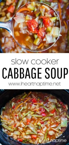 slow cooker cabbage soup with carrots and celery